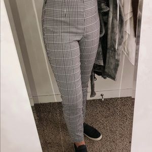 checkerd pants